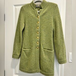 Women's Green Wool Coat Mirabell Salzburg
